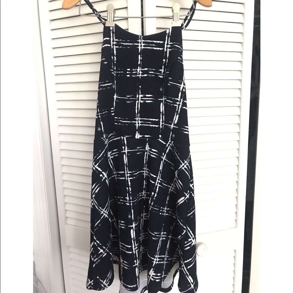 Backless Navy Dress